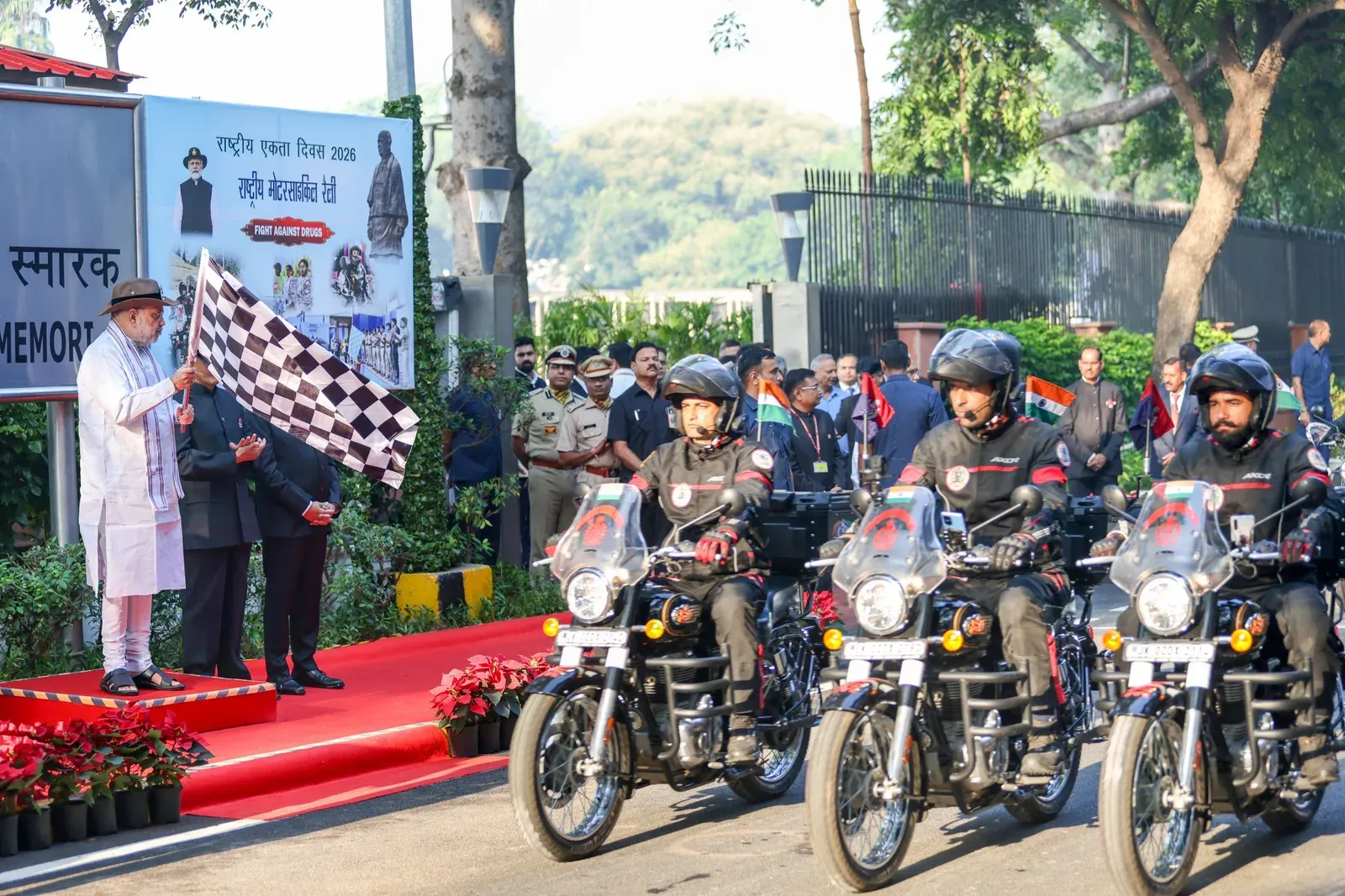 Amit Shah Flags Off Anti-Drug Motorcycle Rally on Police Commemoration Day