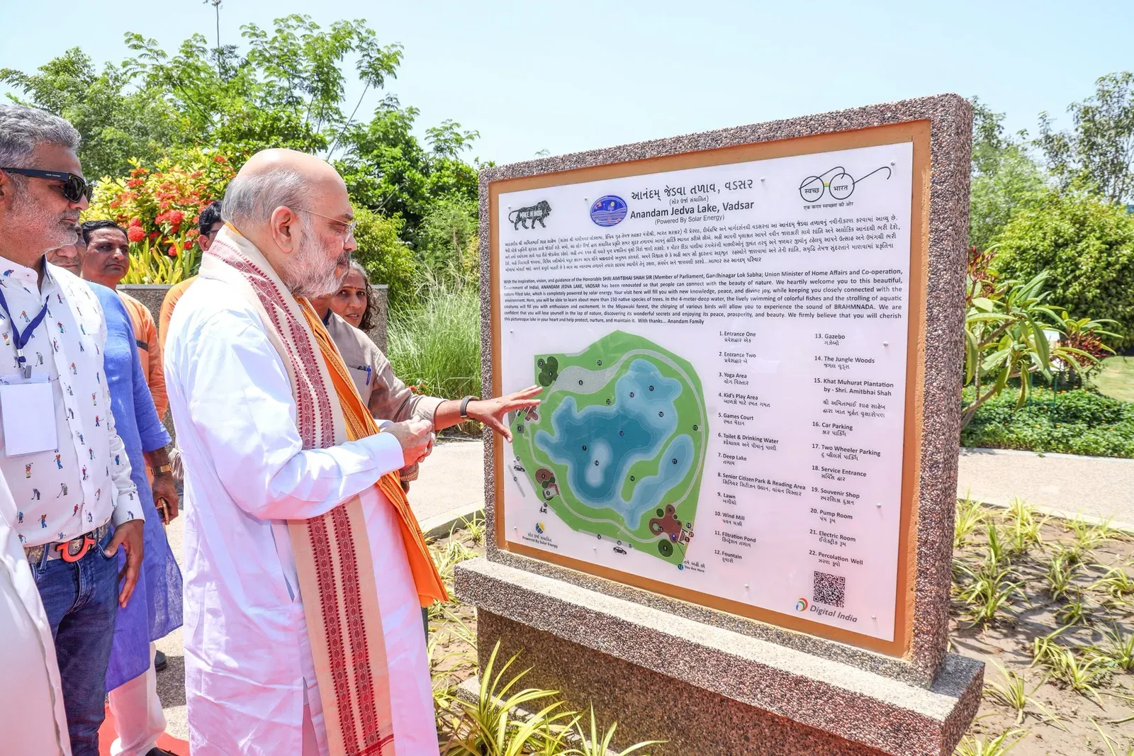 Amit Shah Inaugurates Ponds in Gandhinagar for Water Conservation