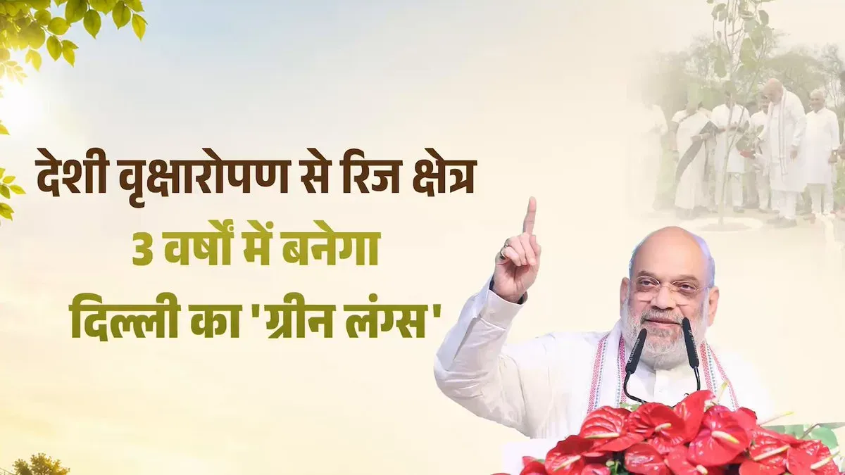 Amit Shah Pledges to Green Delhi Ridge in 3 Years