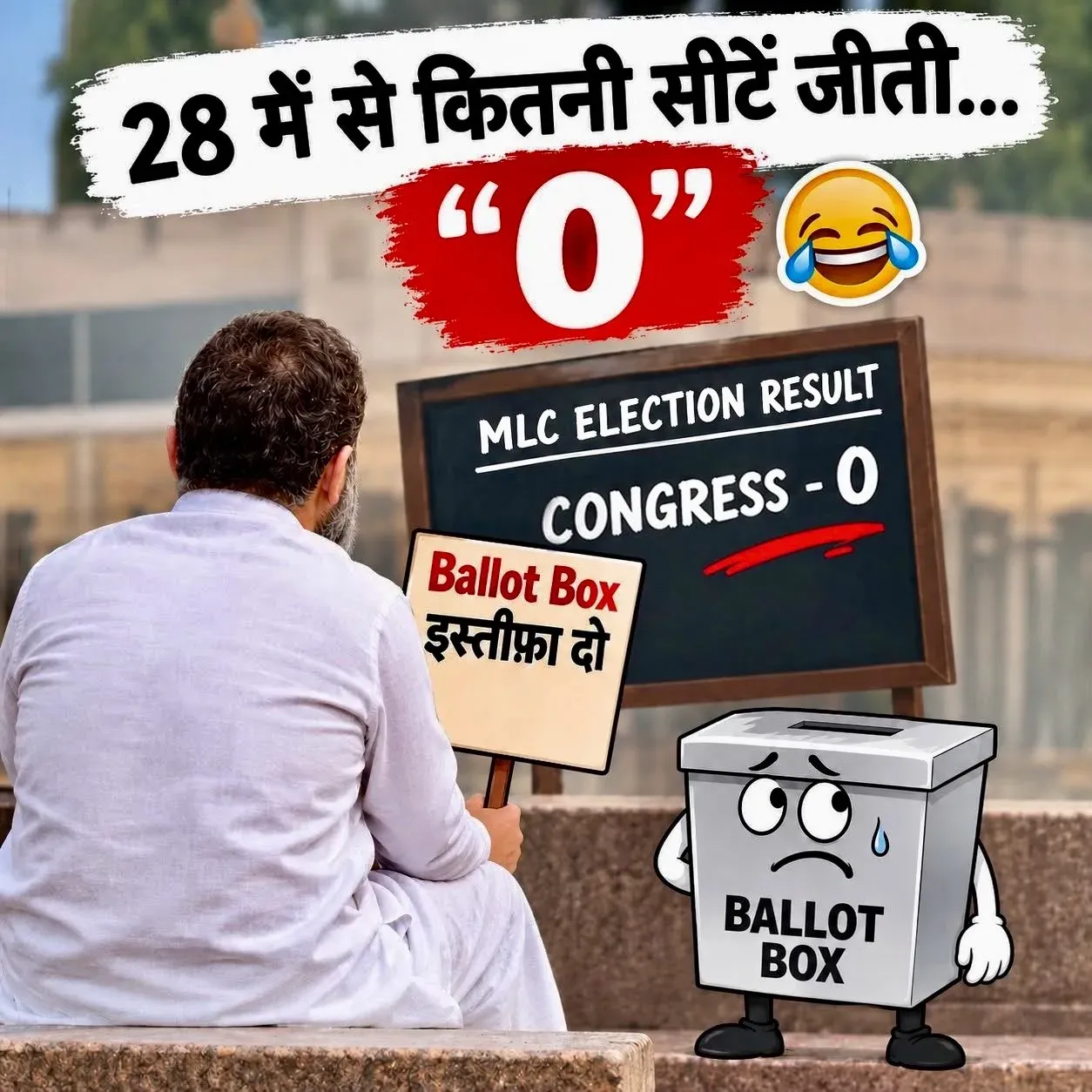 Amit Shah taunts Congress: '0 of 28 seats, resign'