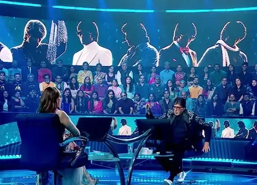 Amitabh Bachchan embarrassed on KBC 18 as Madhuri plays his 'Ek Do Teen' clip from Toofan