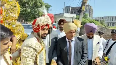 अमृतसर में क्रिकेटर अभिषेक शर्मा की बहन का विवाह समारोह, लुधियाना से बारात लेकर पहुंचे लविश ओबराय