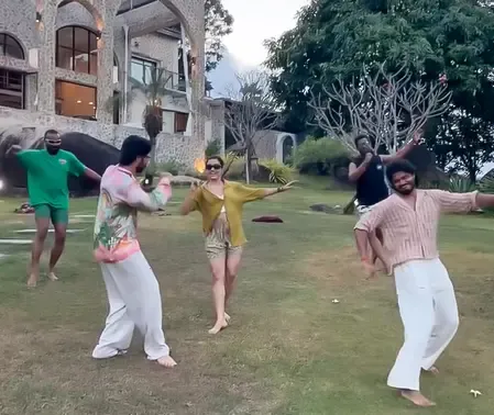 Anand Deverakonda Captures Vijay and Rashmika's First Dance Post-Wedding