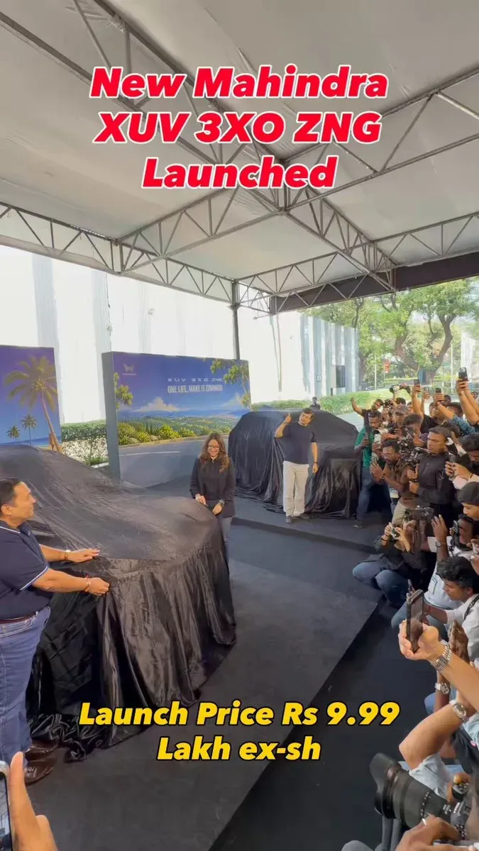 Anand Mahindra unveils XUV 3XO ZNG CNG variant