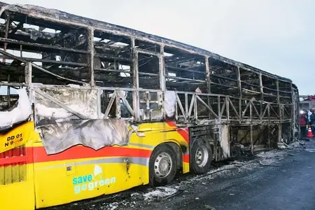 What Led to the Arrest of the Travel Agency Owner After the Andhra Bus Fire Tragedy?