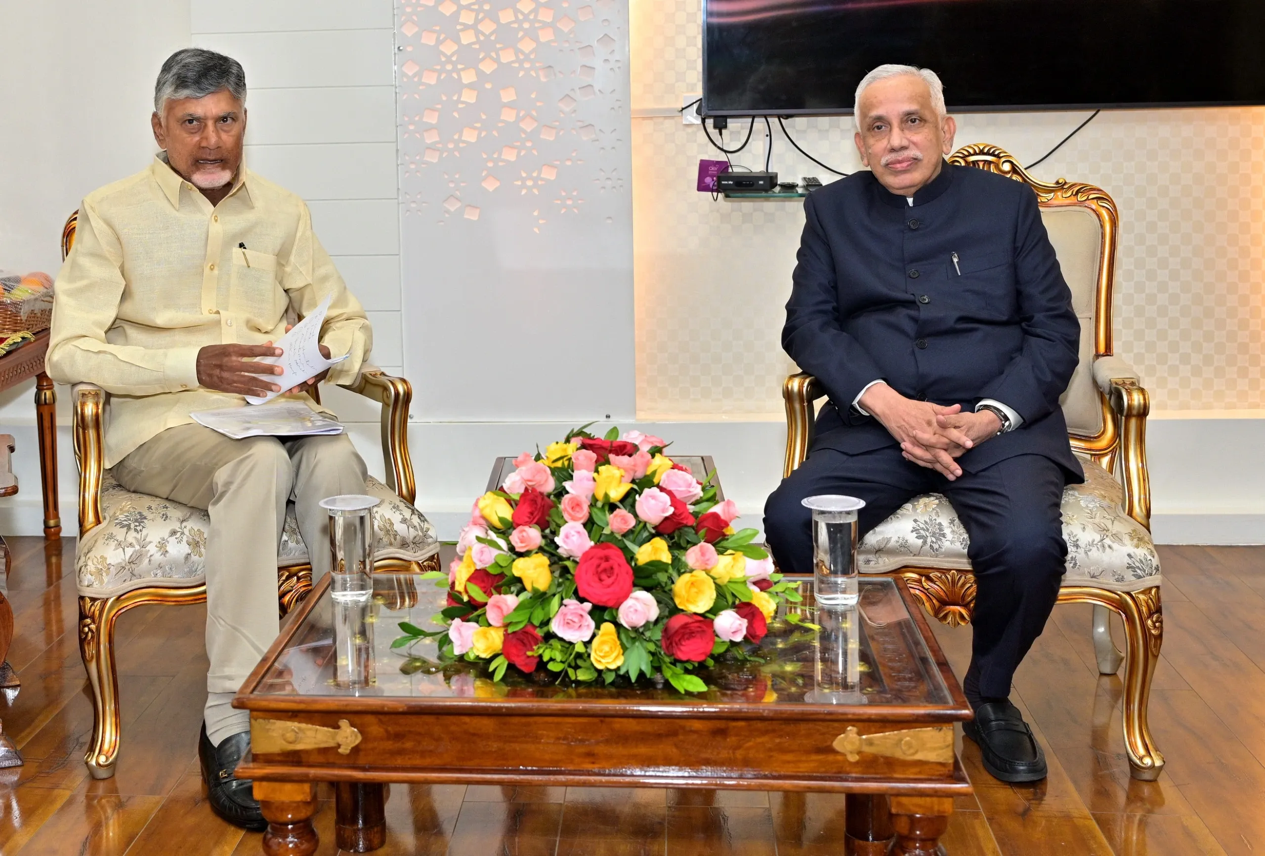 Why Did Andhra CM Chandrababu Naidu Meet Governor at Raj Bhavan?