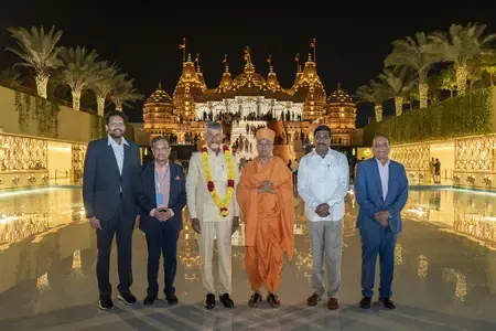 Did Andhra CM Chandrababu Naidu Just Experience a Global Legacy of Peace at BAPS Hindu Mandir?