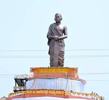 Andhra Pradesh Celebrates the Inauguration of a 58-Foot Statue of Potti Sriramulu