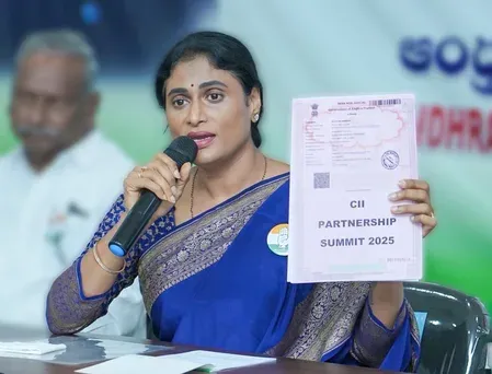 Sharmila demands TDP coalition raise AP farmers' crisis in Parliament