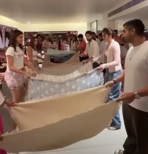 Ananya Panday, Aneet Padda in fun game at Alanna Panday's baby shower