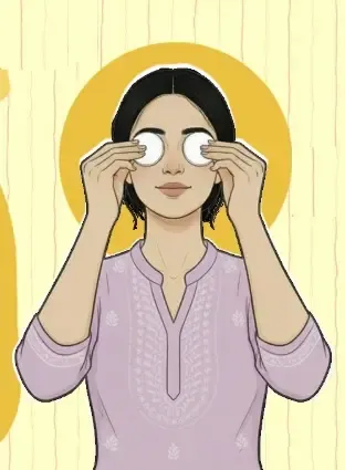 क्या ठंडा कॉटन पैड आंखों की थकान को तुरंत दूर कर सकता है?