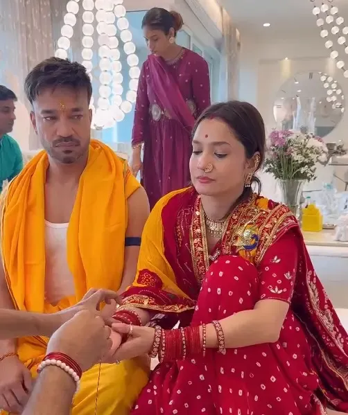 Ankita Lokhande Describes Praying with Vicky Jain as a ‘Transformative’ Experience After Bhaktambar Puja