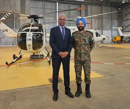 Major K P Singh awarded UN Medal at UNFICYP parade in Cyprus