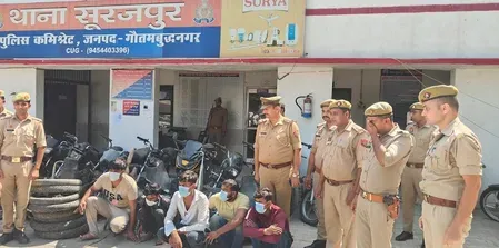 अंतरराज्यीय वाहन चोर गिरोह का पर्दाफाश, चोरी की 12 बाइक और भारी मात्रा में पार्ट्स बरामद
