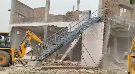 Sambhal's Bold Anti-Encroachment Operation Targets Illegal Structures Amid Security
