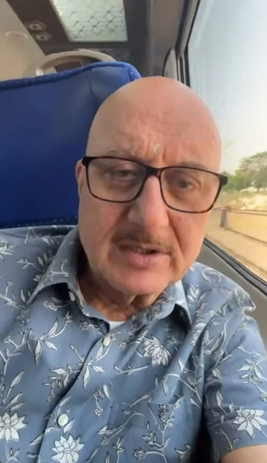 Anupam Kher takes Vande Bharat from Jaipur to Delhi, backs Modi's fuel-saving drive