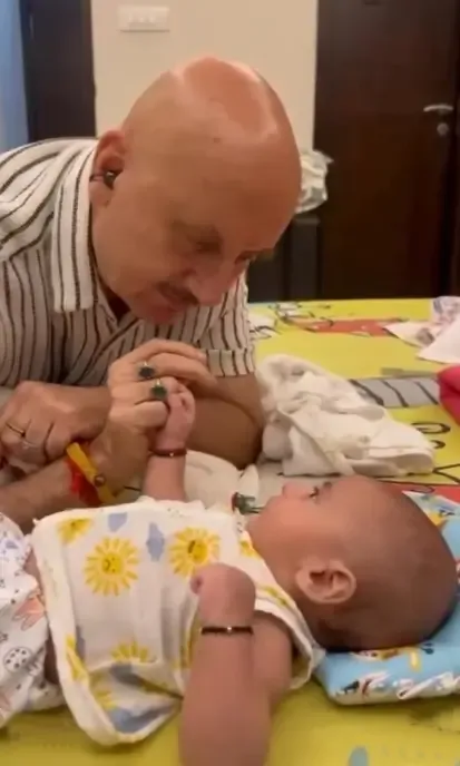 Did Anupam Kher Just Reveal His Grandnephew Nirvair's Playful Complaints?