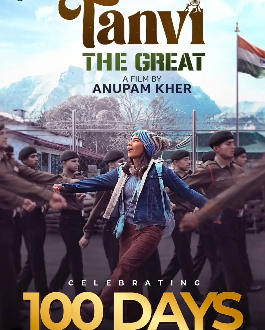 How does Anupam Kher feel about 100 days of ‘Tanvi The Great’?