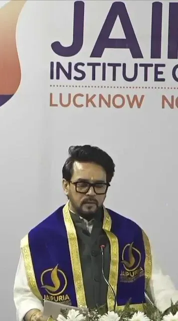 Anurag Thakur at Noida Convocation: Real Education Starts Now