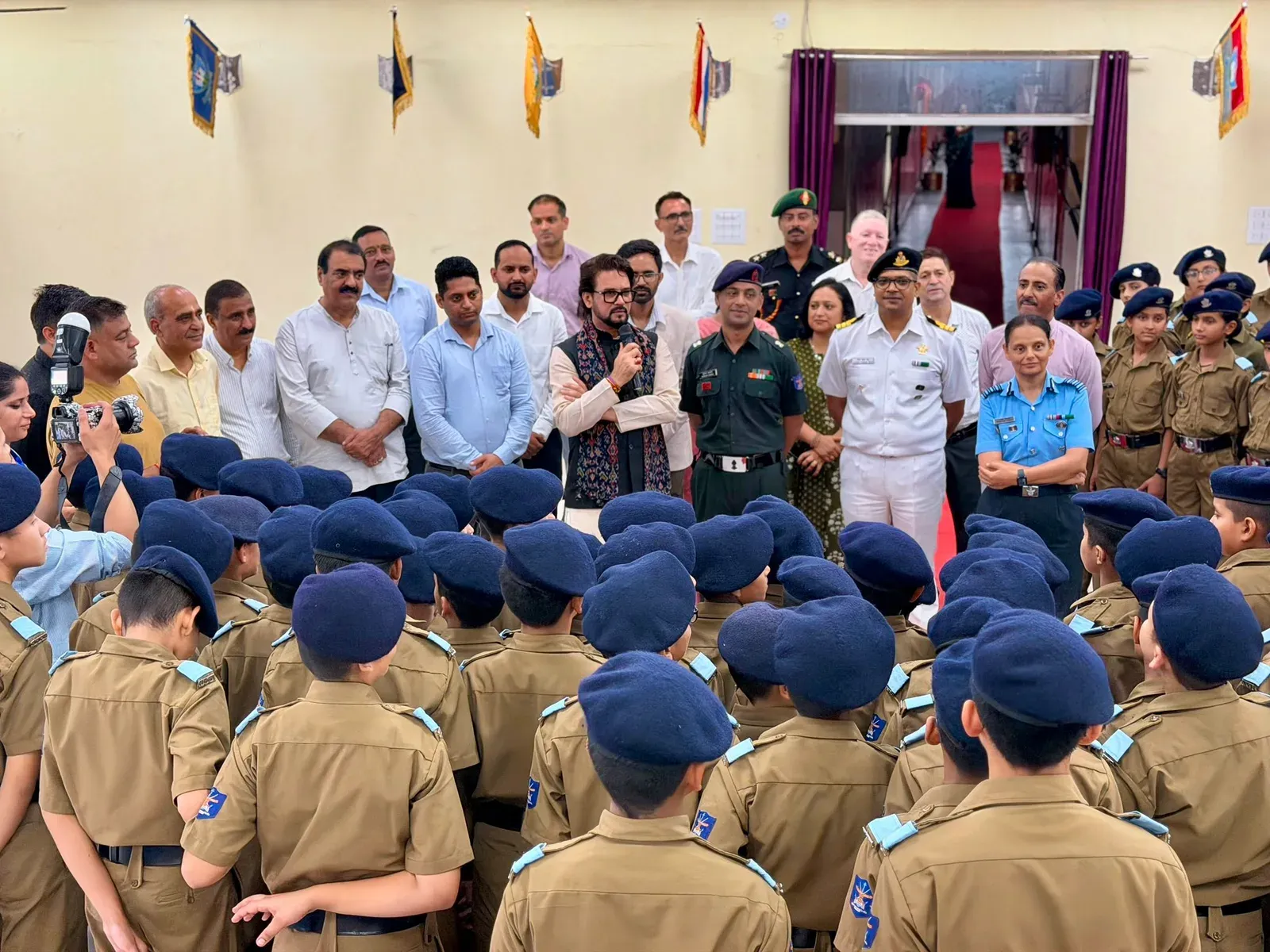 Anurag Thakur Engages Students at Sujanpur Sainik School