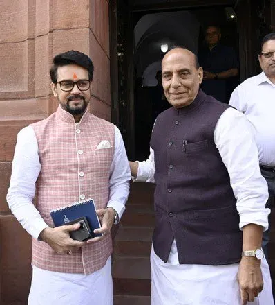 Anurag Thakur Greets Rajnath Singh on Birthday, Hails Defence Gains