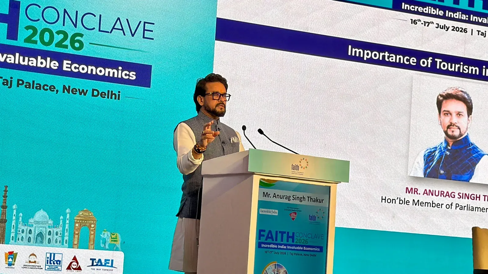 Anurag Thakur Keynotes FAITH Tourism Conclave 2026 in Delhi