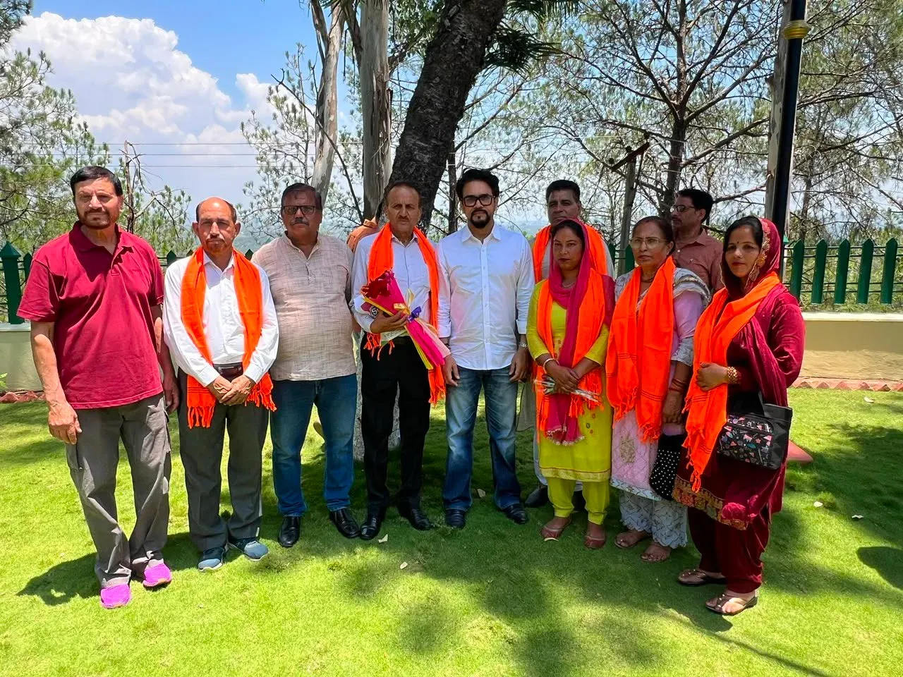 Anurag Thakur Meets BJP Winners After Hamirpur Local Body Polls