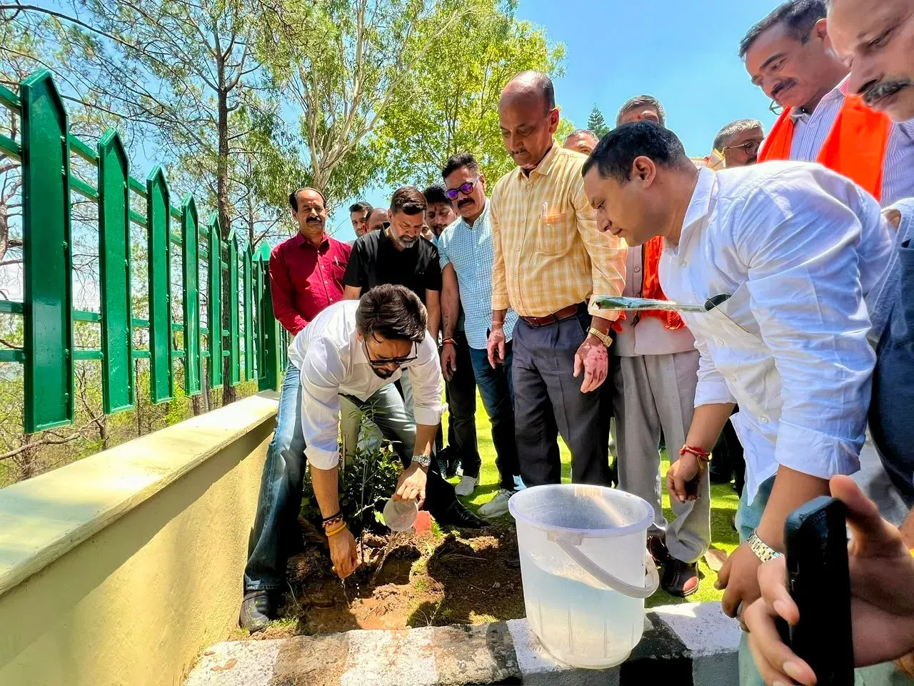 Anurag Thakur Plants Trees Under 'Ek Ped Maa Ke Naam' in Hamirpur