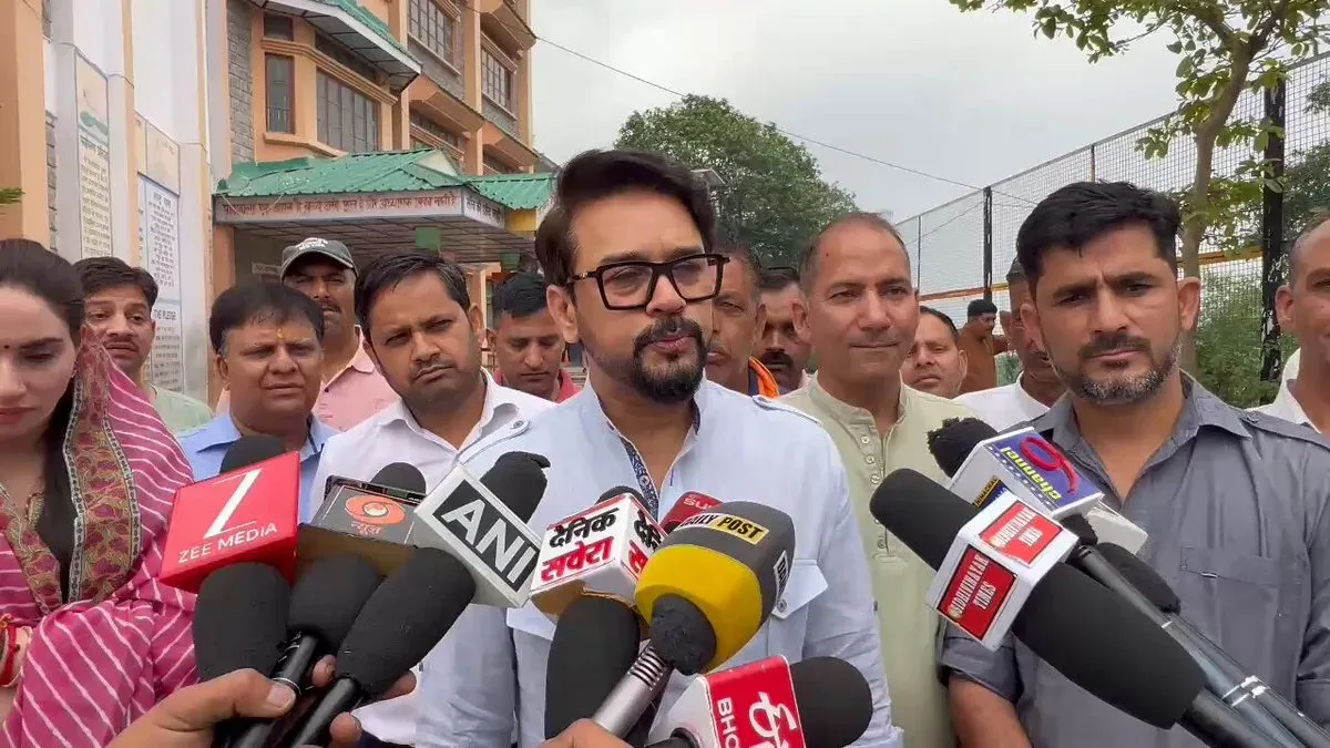 Anurag Thakur Says HP Poll Results Against Congress Govt