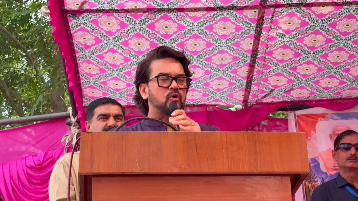 Anurag Thakur targets Congress over EVM flip-flop
