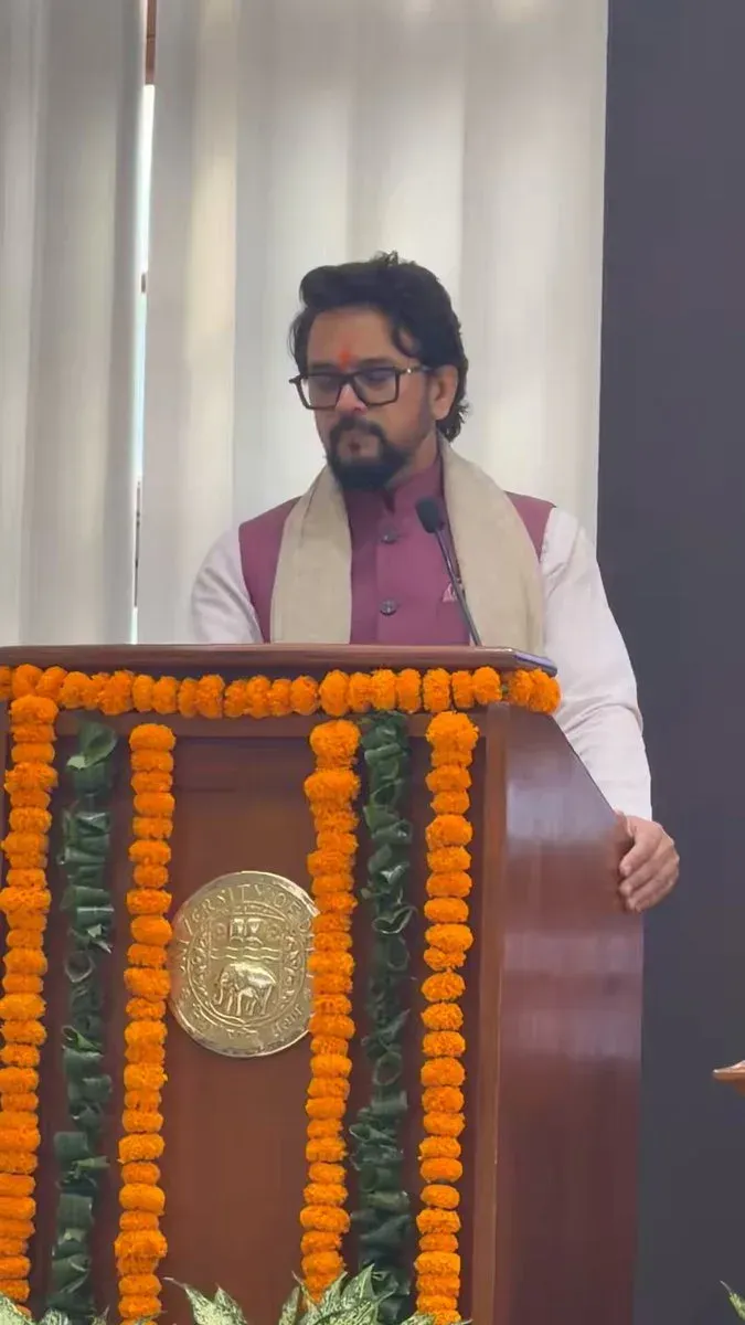 Anurag Thakur targets 'intellectual Naxals' at Delhi University