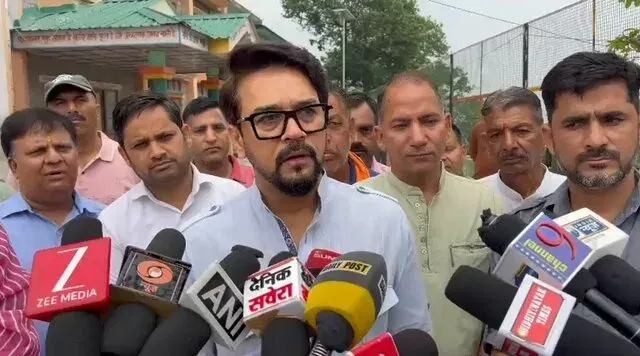 Anurag Thakur targets opposition over institution criticism