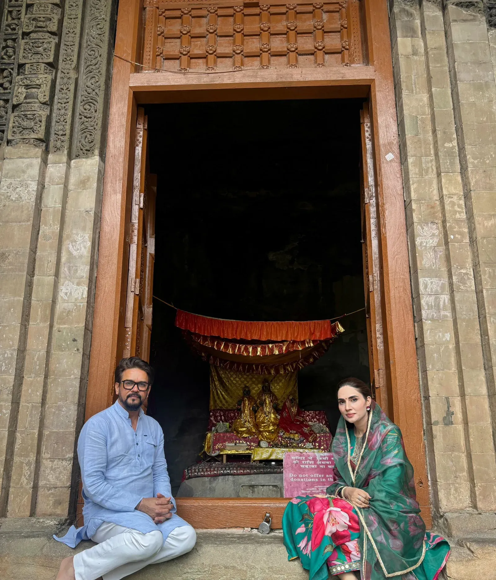 Anurag Thakur Visits Masrur Rock-Cut Temples in Kangra