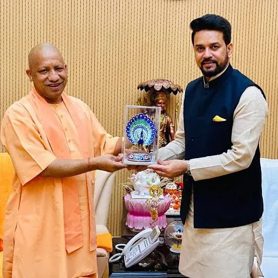 Anurag Thakur Wishes CM Yogi on Birthday