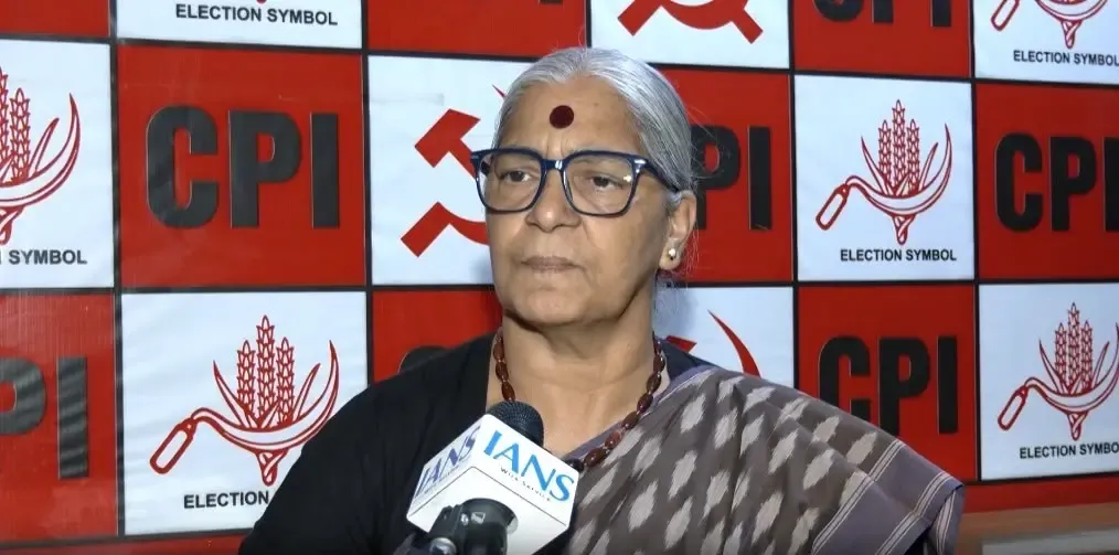 सीपीआई नेता एनी राजा का सवाल: अपराधियों को चुनाव लड़ने की राहत, सीएए विरोधियों को जेल क्यों?