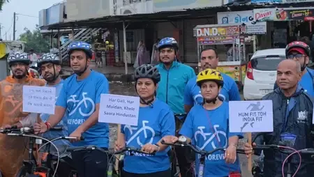 अरावली जिला प्रशासन ने 'संडे ऑन साइकिल' कार्यक्रम का आयोजन किया