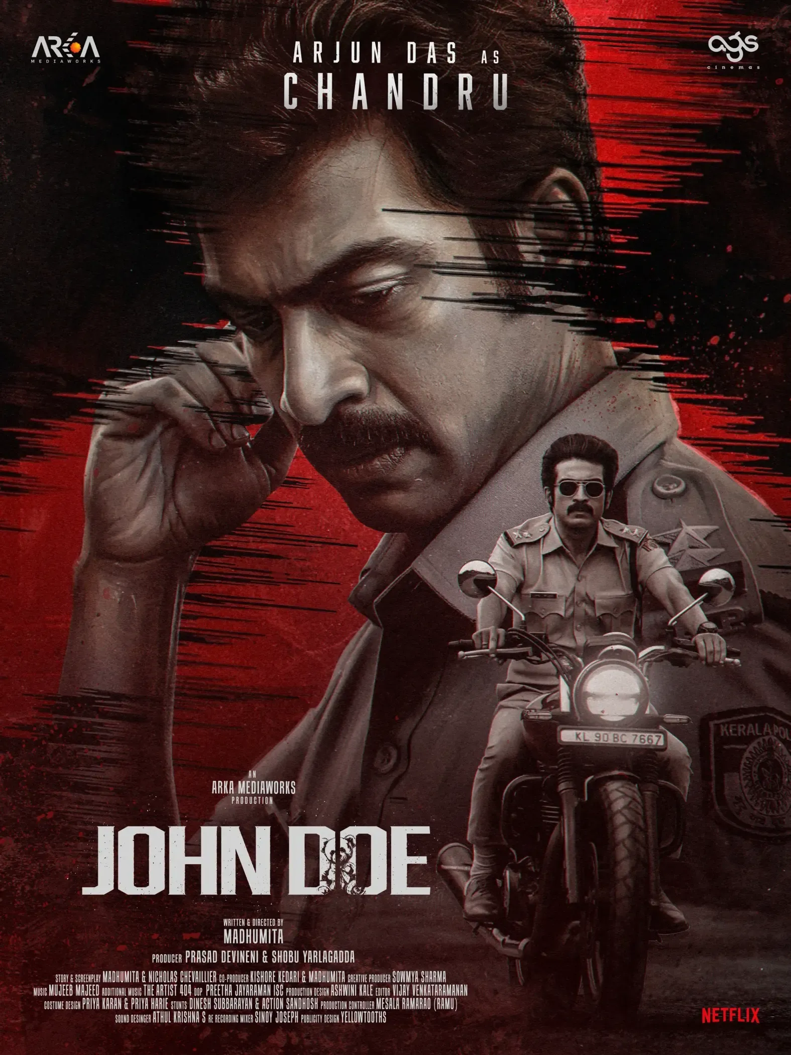 Arjun Das plays cop Chandru in psychological thriller 'John Doe'