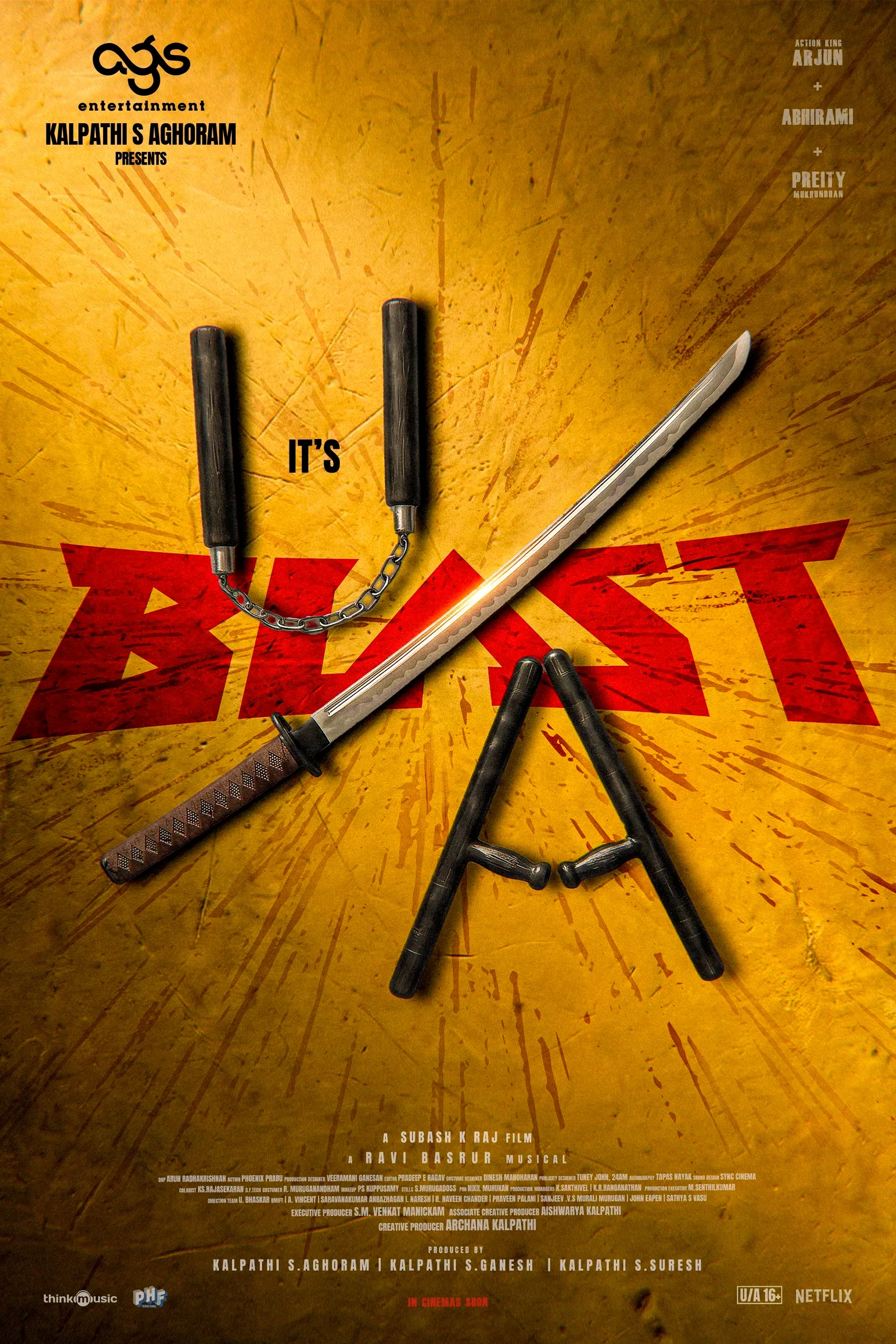 Arjun Sarja's 'Blast' gets CBFC U/A certificate, release on the cards