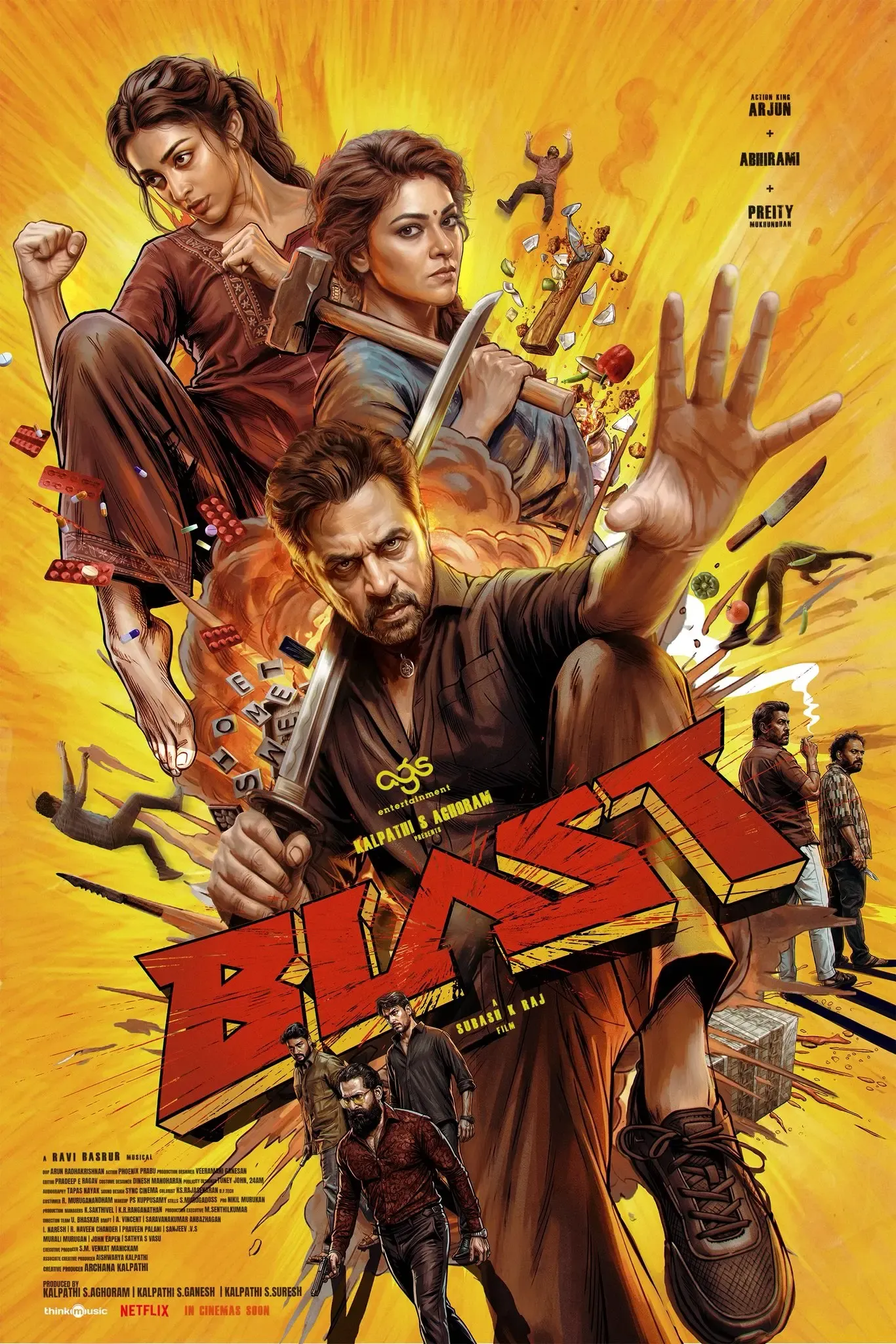 Blast: Arjun Sarja & AGS Entertainment's Big Tamil Film Revealed