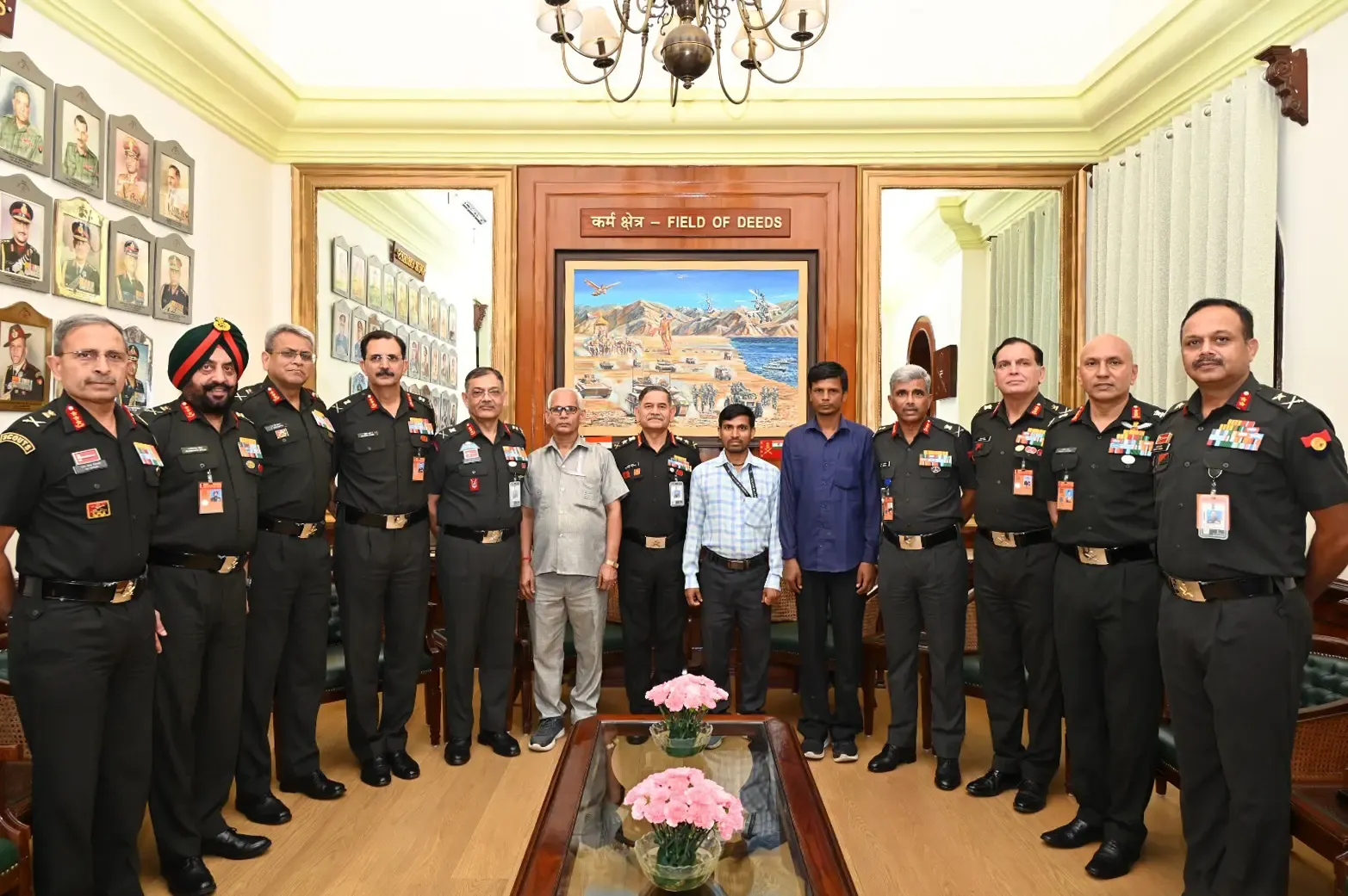 How Did the Army Chief Honor Civil Staff for Their Service?