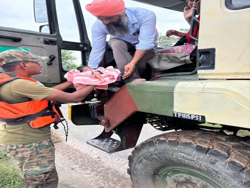 How Did the Army Rescue 5,000 Civilians and 300 Paramilitary Personnel from Flood-Hit Regions?