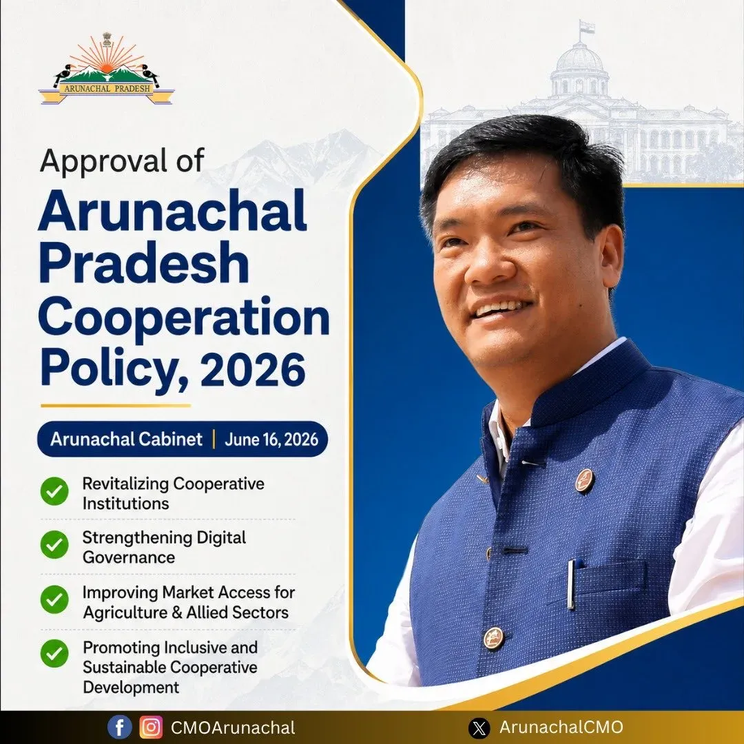 Arunachal Cabinet Clears Cooperation Policy 2026