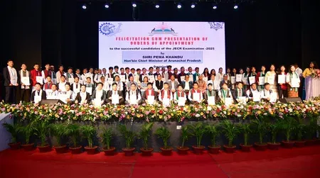 Arunachal CM Pema Khandu hands job letters to 404 engineers after APPSC exam
