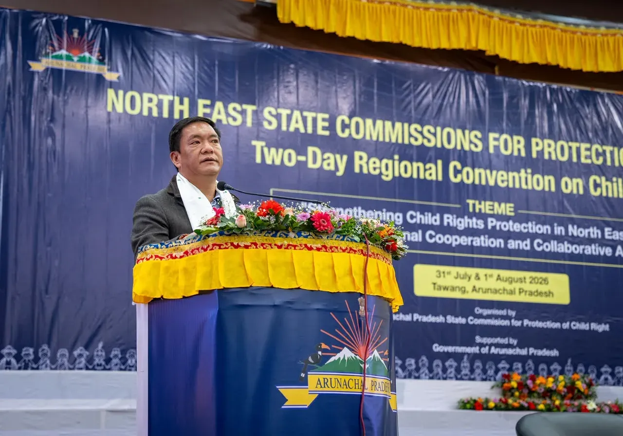 Pema Khandu calls Northeast states to unite against child trafficking, online abuse