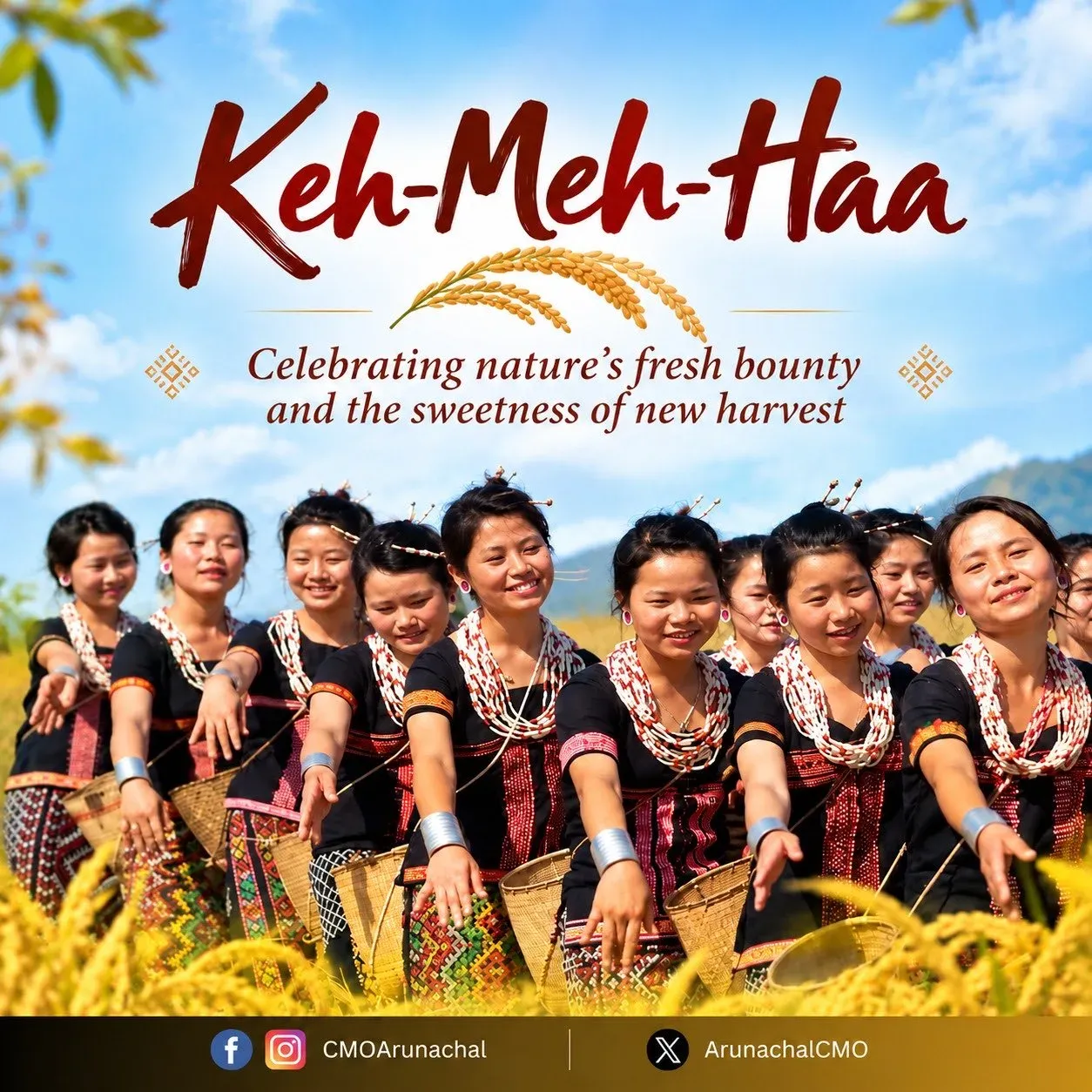 Arunachal CMO Greets Mishmi Community on Keh-Meh-Haa