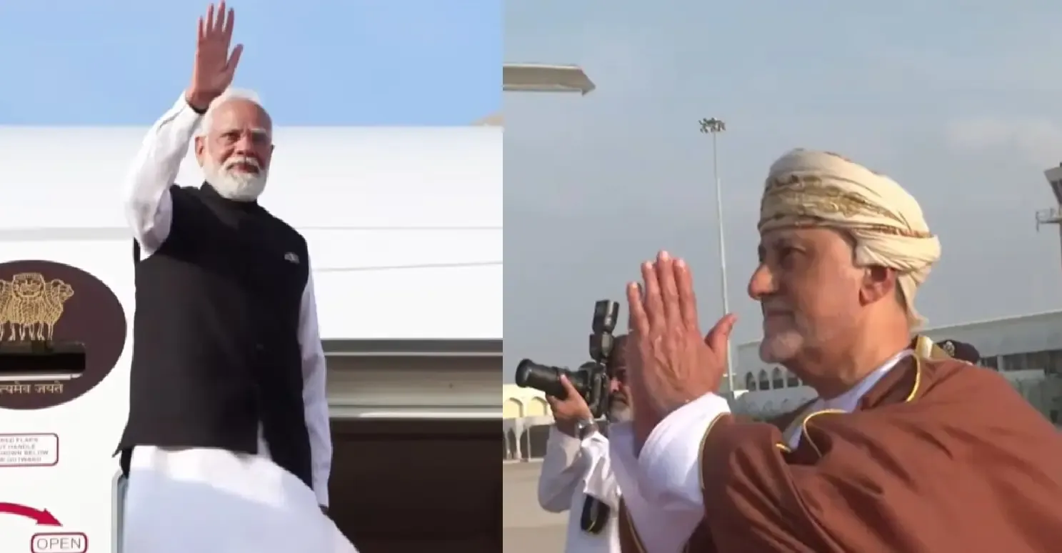 Did Oman Sultan's brother bid farewell to PM Modi with a Namaste?