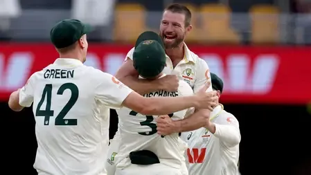How did Neser secure five wickets as Australia triumphed over England by 8 wickets in the Gabba Test?