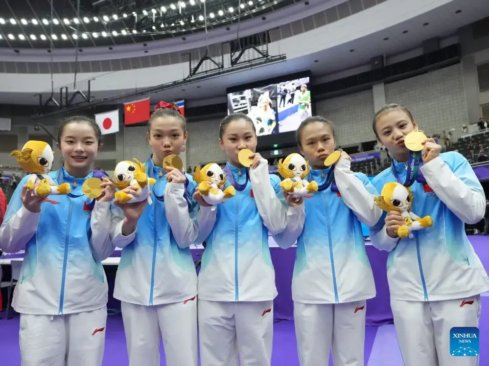 China wins 14th straight women's gymnastics gold at 2026 Asian Games