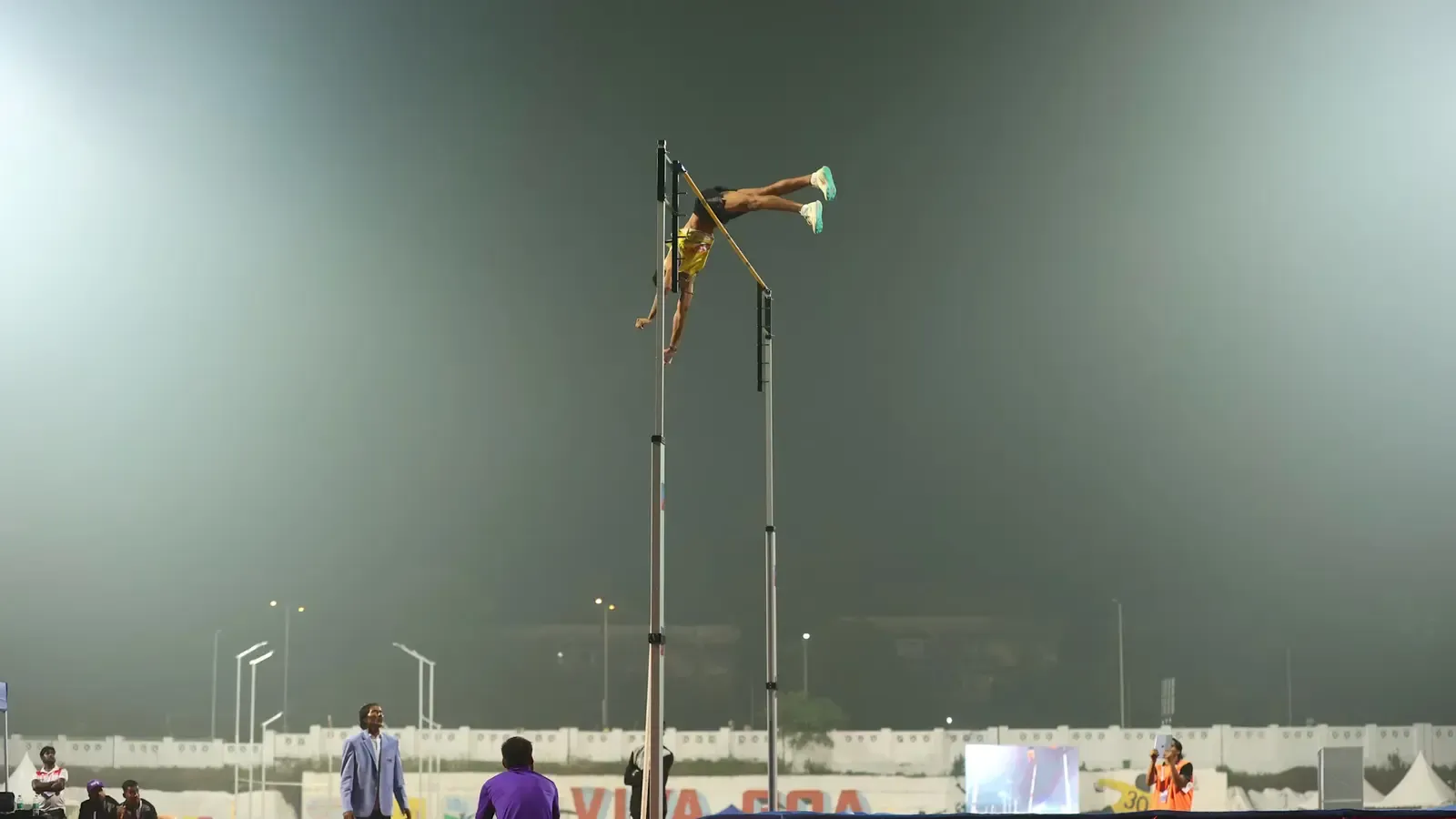 Dev Meena clears 5.50m to break own national record at Asian Games 2026