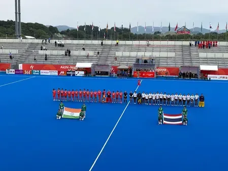 India women's hockey thrash Thailand 20-1 at 2026 Asian Games